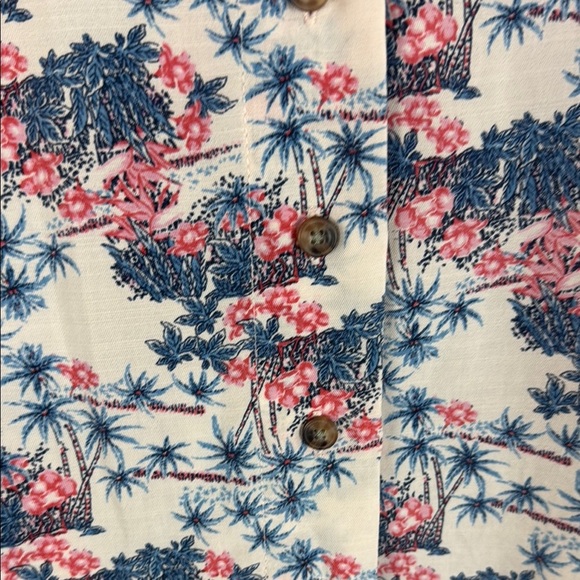 Toad & Co Hillrose SS 100% Tencel Pink and Blue Short Sleeve Shirt Size Large - Picture 5 of 12